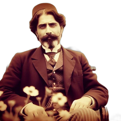 face, elderly, gentleman, late transparent PNG cut-out