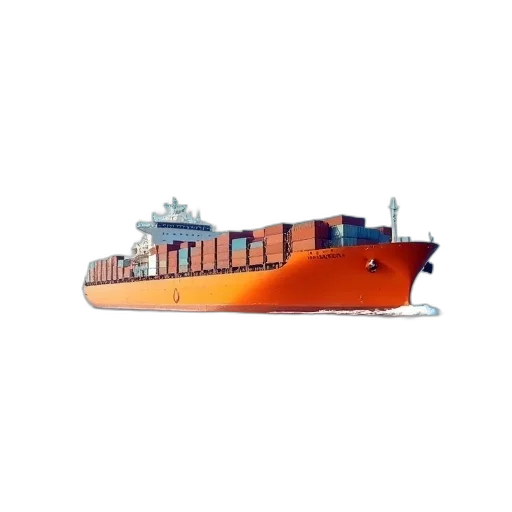 3d render, photorealistic, large, orange transparent PNG cut-out