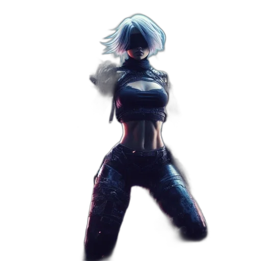 robot, jacket, weapon, sword transparent PNG cut-out