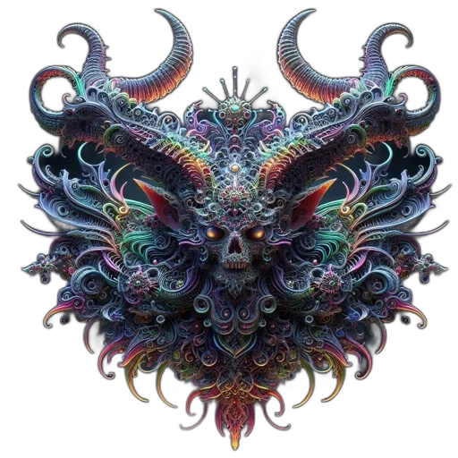 mask, dragon, creature, crown transparent PNG cut-out
