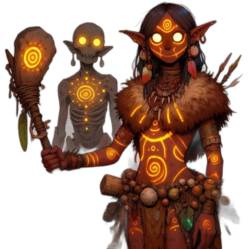 staff, jewelry, concept art, fantasy art transparent PNG cut-out