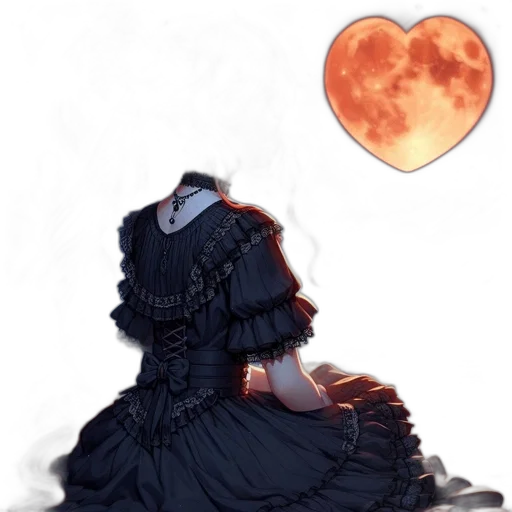dress, mask, jacket, concept art transparent PNG cut-out