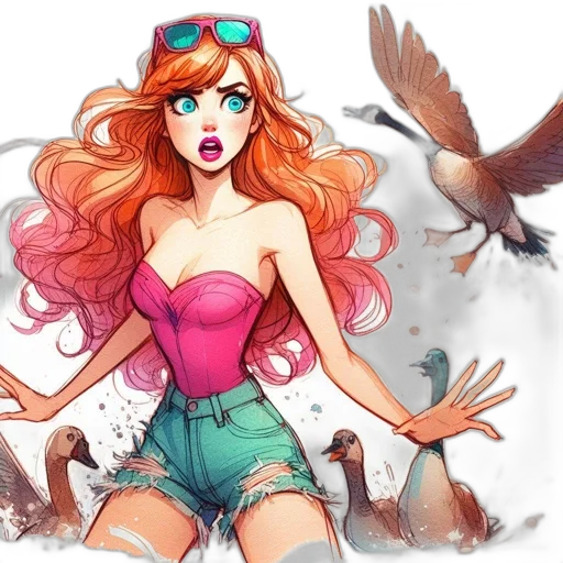 fantasy art, comic book art, concept art, cartoon transparent PNG cut-out