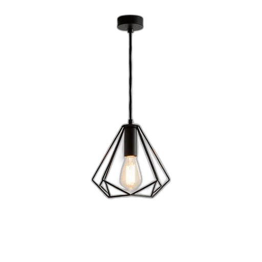 3d render, modern, geometric, pendant transparent PNG cut-out