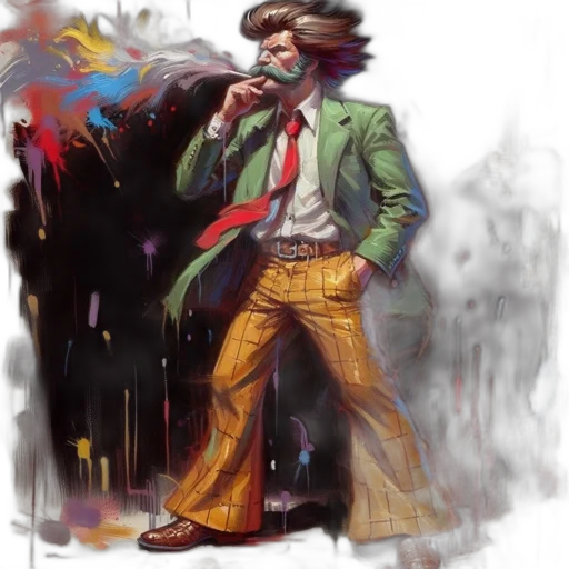 jacket, concept art, comic book art, fantasy art transparent PNG cut-out