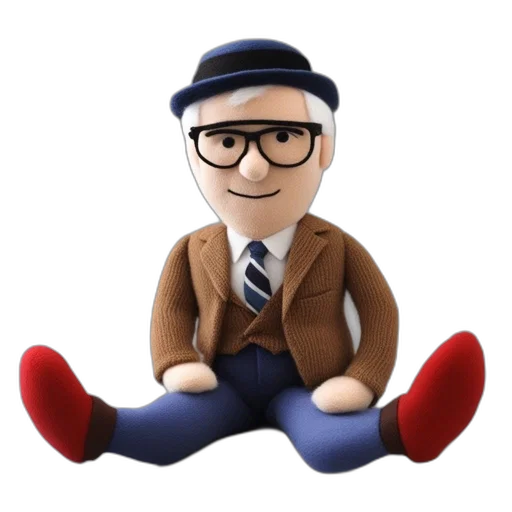 hat, staff, cartoon, 3d render transparent PNG cut-out
