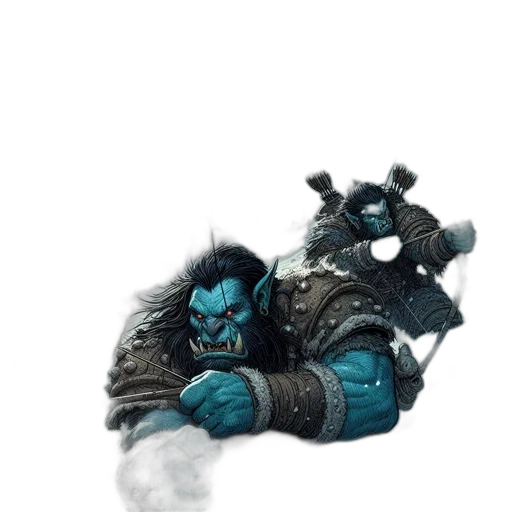 weapon, mask, staff, creature transparent PNG cut-out