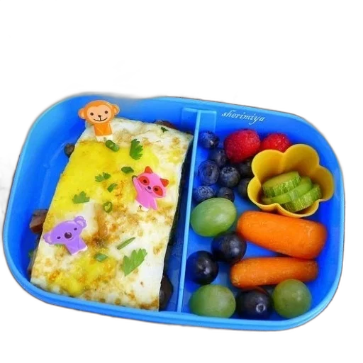 food, colorful, bento, box transparent PNG cut-out