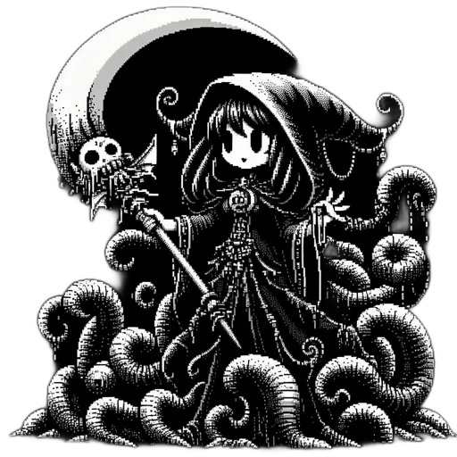 creature, dress, hair, dragon transparent PNG cut-out