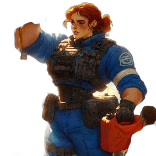 staff, weapon, jacket, concept art transparent PNG cut-out