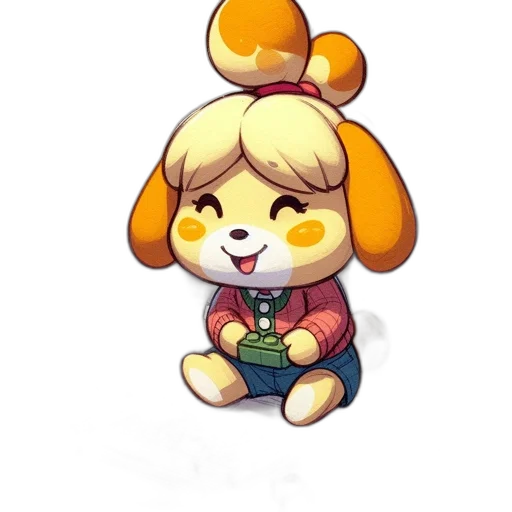staff, animal, creature, pixel art transparent PNG cut-out