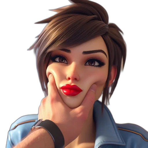 face, staff, 3d render, photorealistic transparent PNG cut-out