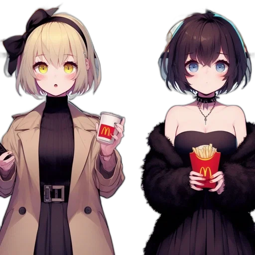 food, jacket, staff, anime transparent PNG cut-out