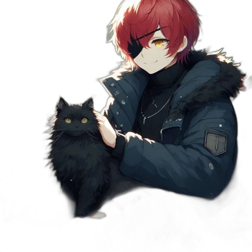 animal, jacket, staff, weapon transparent PNG cut-out