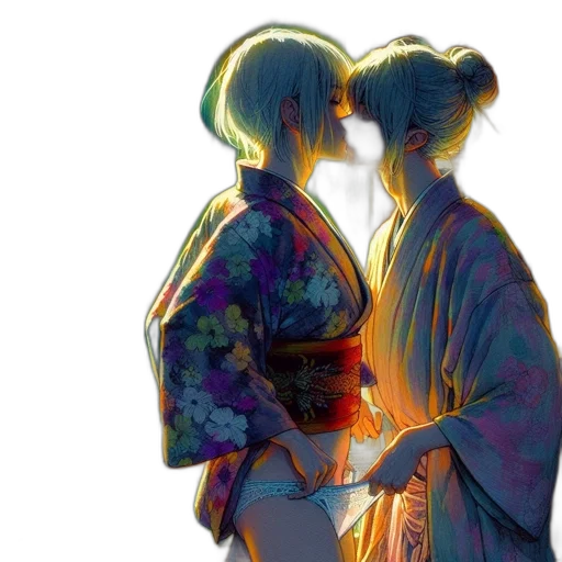 dress, watercolor, anime, concept art transparent PNG cut-out