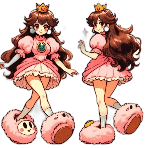 dress, crown, pixel art, concept art transparent PNG cut-out