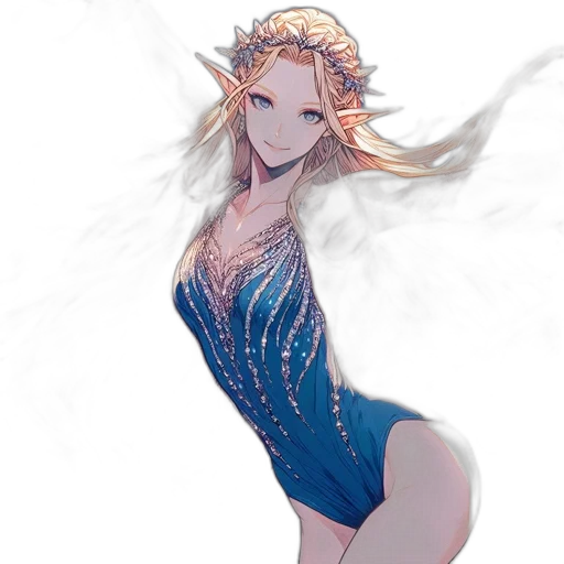 dress, crown, dragon, fantasy art transparent PNG cut-out