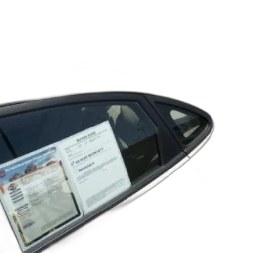 car, papers, attached, window transparent PNG cut-out