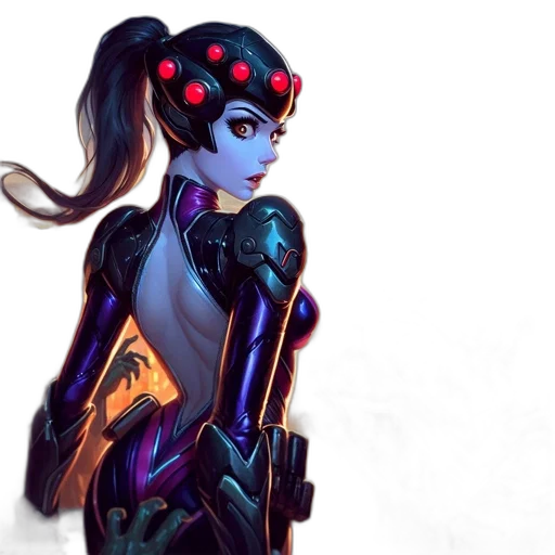 robot, staff, weapon, dress transparent PNG cut-out