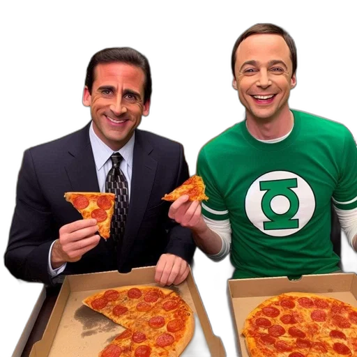 food, green, two, men transparent PNG cut-out