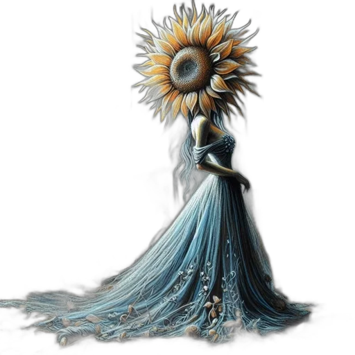 dress, crown, flower, jewelry transparent PNG cut-out