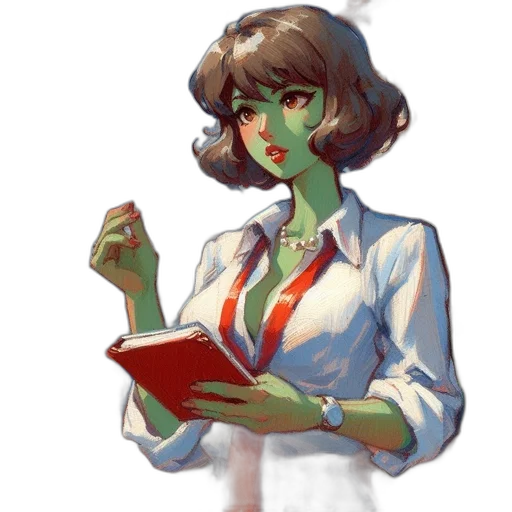 staff, face, concept art, pixel art transparent PNG cut-out
