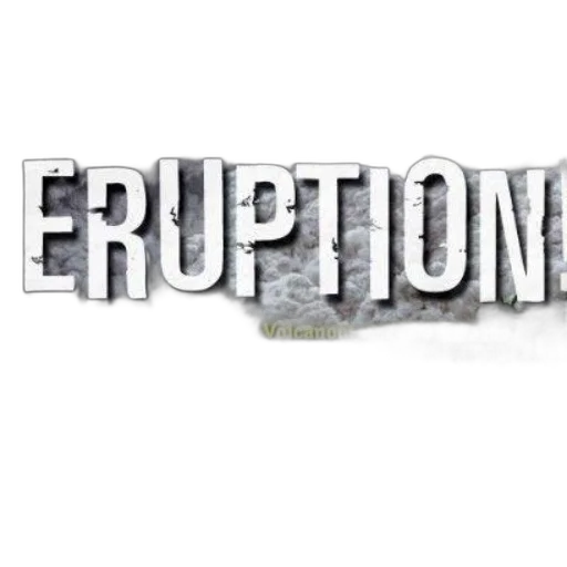 eruption, volcanoes, science, saving transparent PNG cut-out