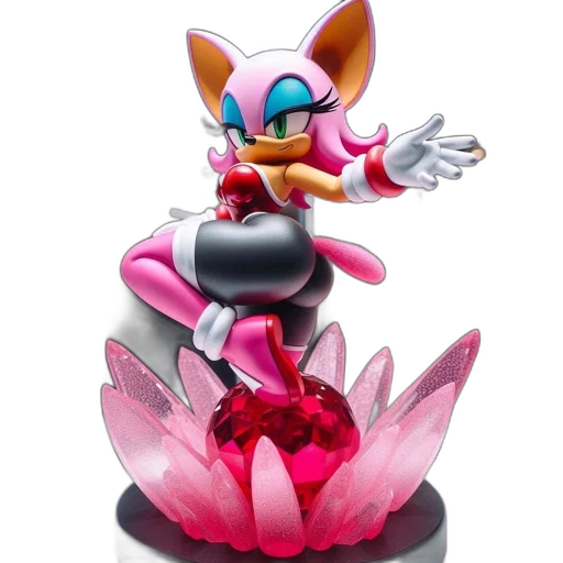concept art, 3d render, pink-furred, anthropomorphic transparent PNG cut-out