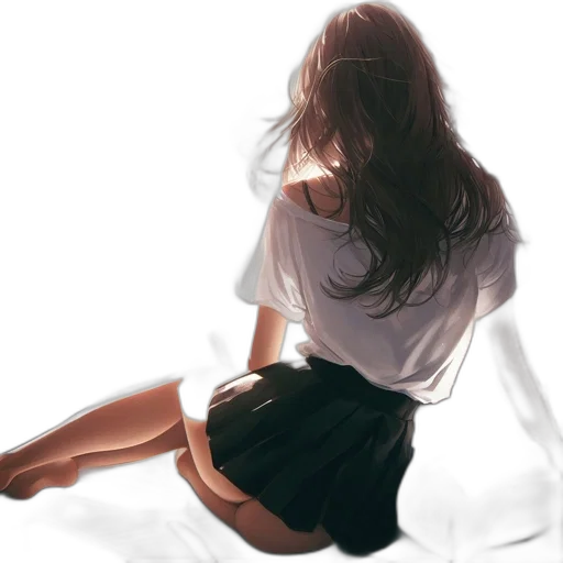 dress, hair, jacket, face transparent PNG cut-out