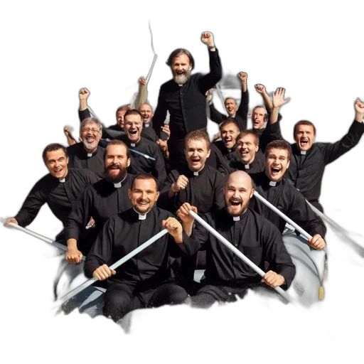 staff, concept art, men, black transparent PNG cut-out