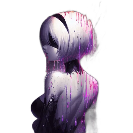 dress, hair, creature, mask transparent PNG cut-out