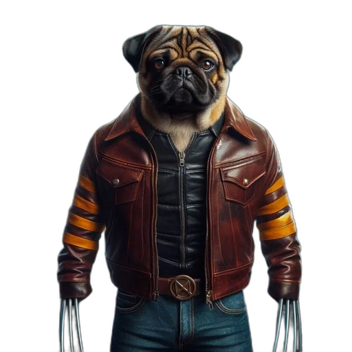 jacket, animal, creature, robot transparent PNG cut-out