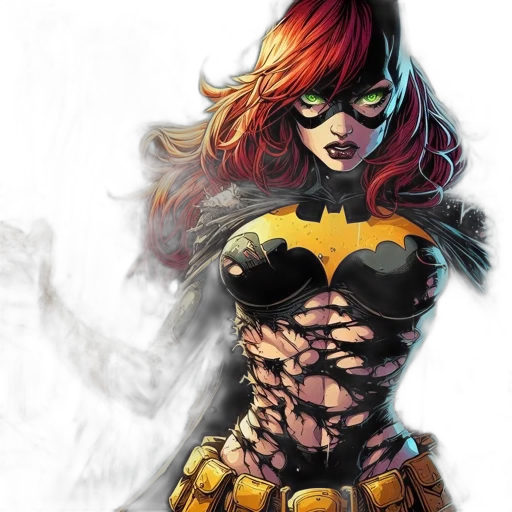 comic book art, concept art, fantasy art, golden transparent PNG cut-out
