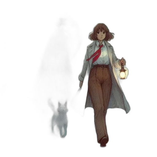 staff, creature, jacket, concept art transparent PNG cut-out