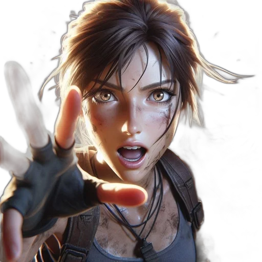 face, weapon, concept art, comic book art transparent PNG cut-out
