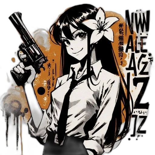 weapon, staff, anime, cartoon transparent PNG cut-out