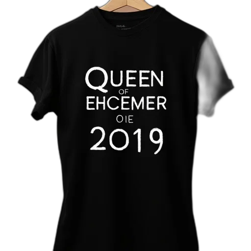 black, shirt, text, queen transparent PNG cut-out