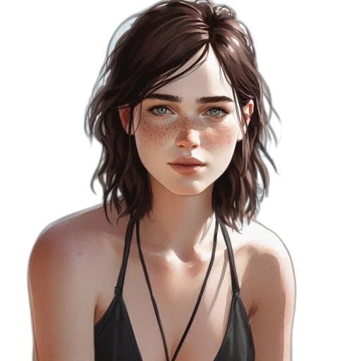 dress, face, jewelry, jacket transparent PNG cut-out