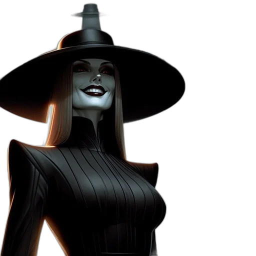 hat, concept art, 3d render, comic book art transparent PNG cut-out