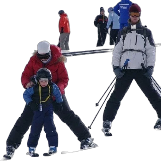staff, snow, man, white transparent PNG cut-out