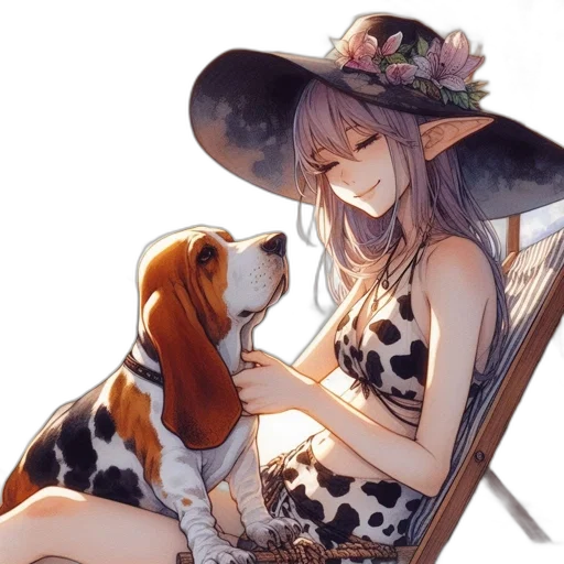hat, animal, dress, umbrella transparent PNG cut-out