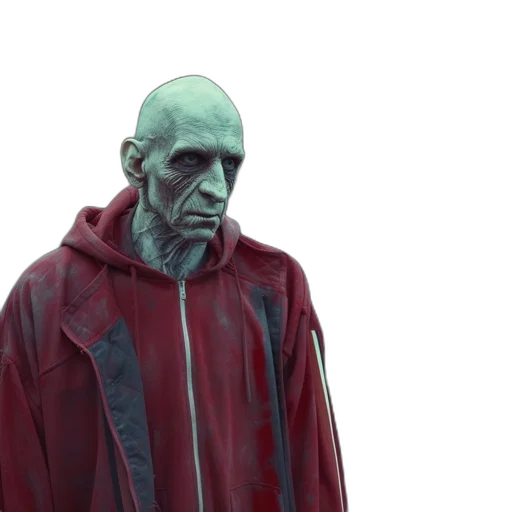jacket, creature, face, mask transparent PNG cut-out