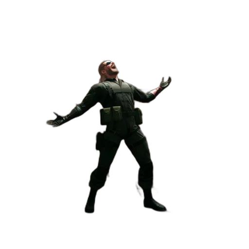 jacket, mask, weapon, creature transparent PNG cut-out