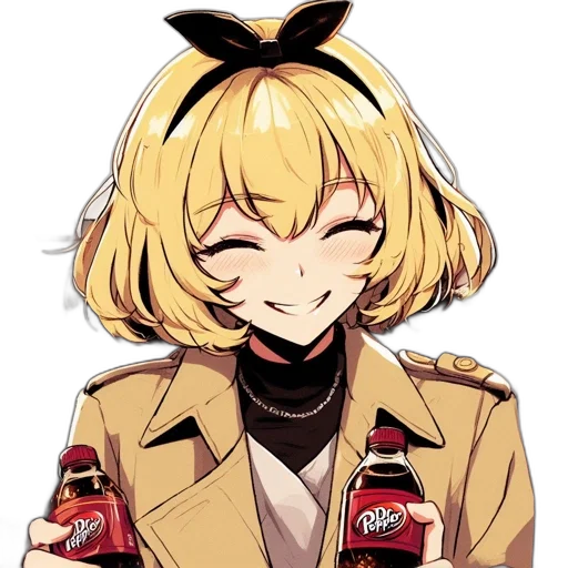 jacket, bottle, staff, hat transparent PNG cut-out