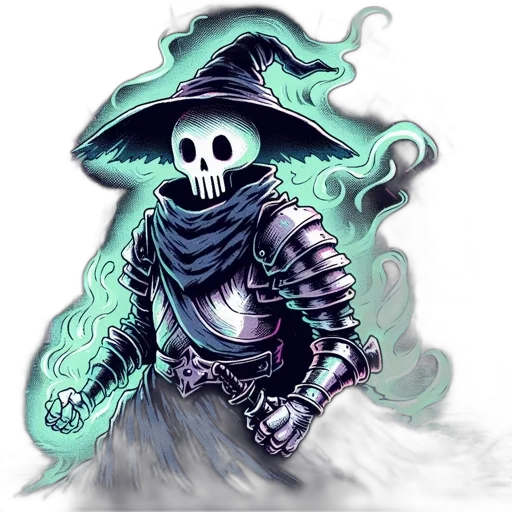 mask, staff, sword, fantasy art transparent PNG cut-out
