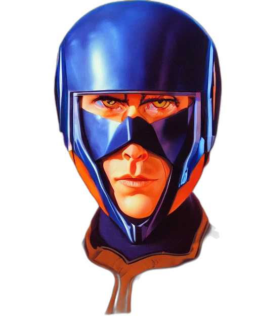 mask, face, robot, concept art transparent PNG cut-out