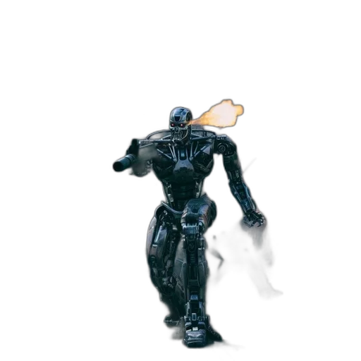 robot, weapon, staff, mask transparent PNG cut-out