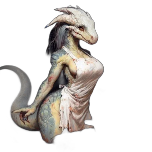 dragon, creature, dress, animal transparent PNG cut-out
