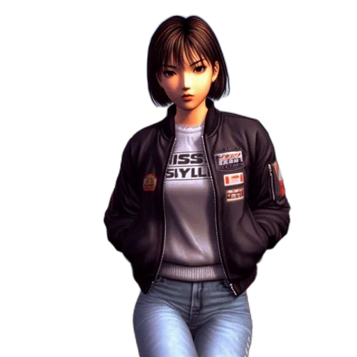 jacket, concept art, photorealistic, 3d render transparent PNG cut-out