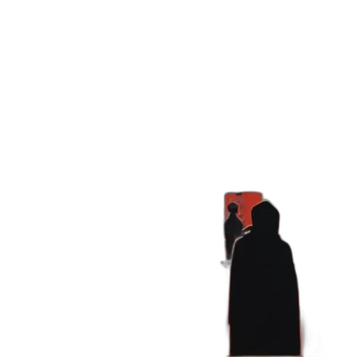 mask, jacket, staff, umbrella transparent PNG cut-out